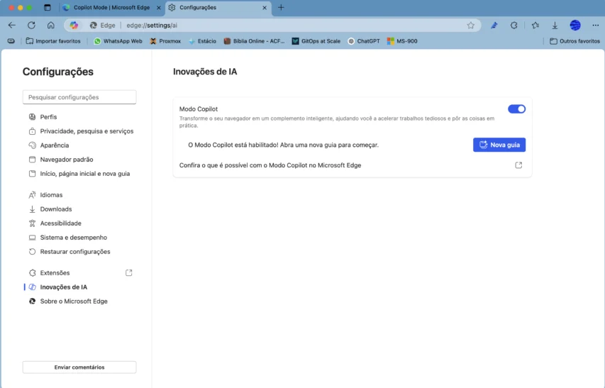 microsoft-edge-anuncia-copilot-mode-para-navegacao-mais-inteligente-abas-config-853x547 Copilot Mode do Microsoft Edge: o que é, como usar e por que adotar no seu dia a dia
